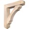 Ekena Millwork Olympic Arts and Crafts Smooth Bracket w/ Offset Brace, Douglas Fir, 7 1/2"W x 36"D x 36"H BKT0806X36X36OLY03SDF - alternate 1